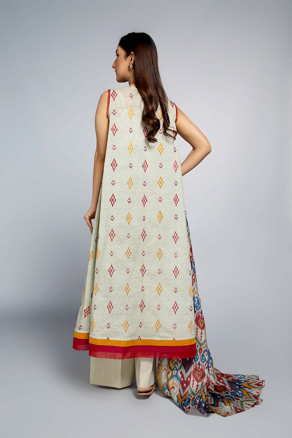 EMBROIDERED PRINTED LAWN 3 PCS (UNSTITCHED)
