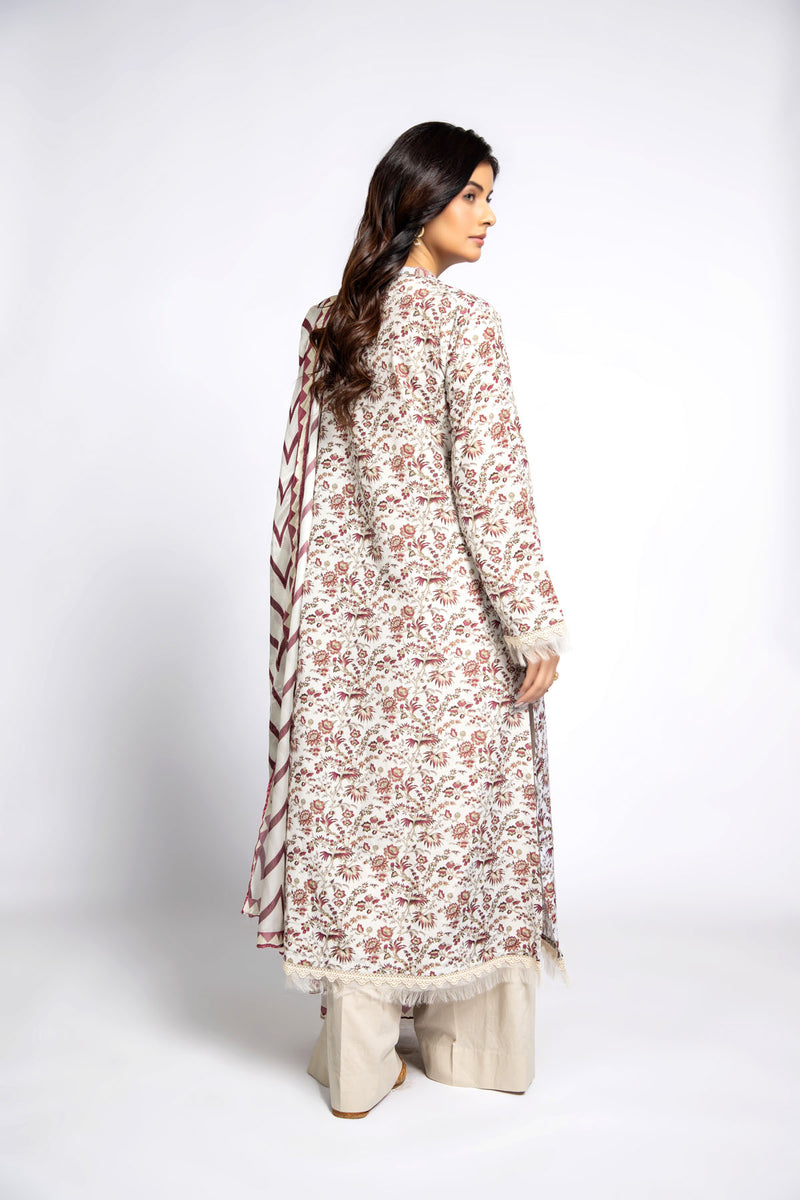 PRINTED POLY LAWN 3 PCS (UNSTITCHED)