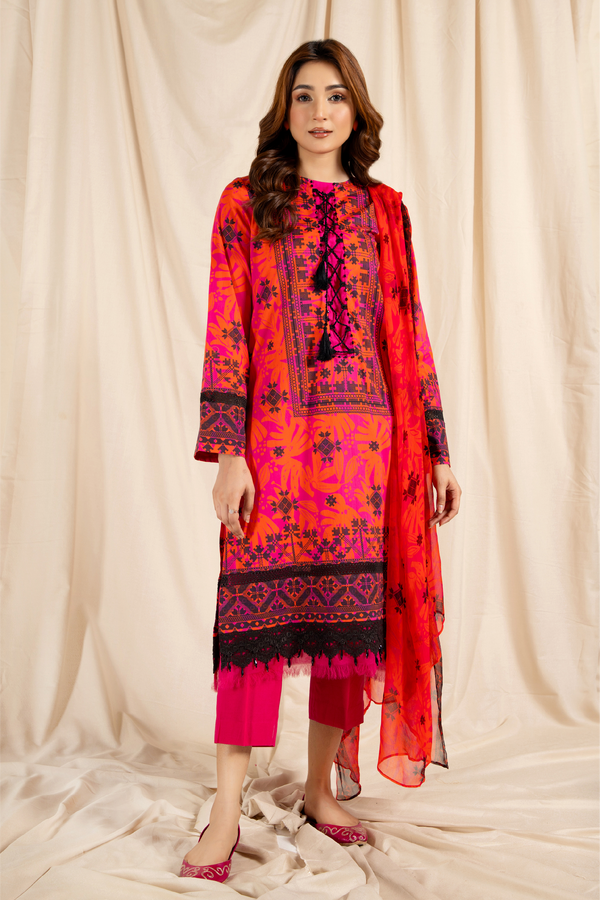 PRINTED LAWN 3 PCS (UNSTITCHED)