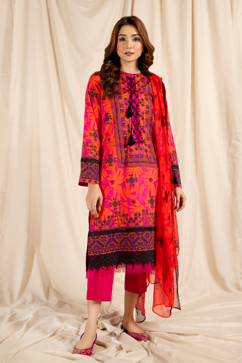 PRINTED LAWN 3 PCS (UNSTITCHED)