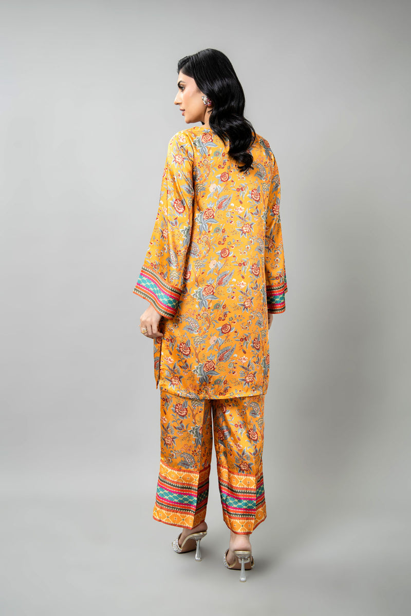 PRET PRINTED SHAMOZ SILK 2 PCS