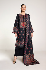 PRINTED SLUB KHADDAR 3 PCS (UNSTITCHED)