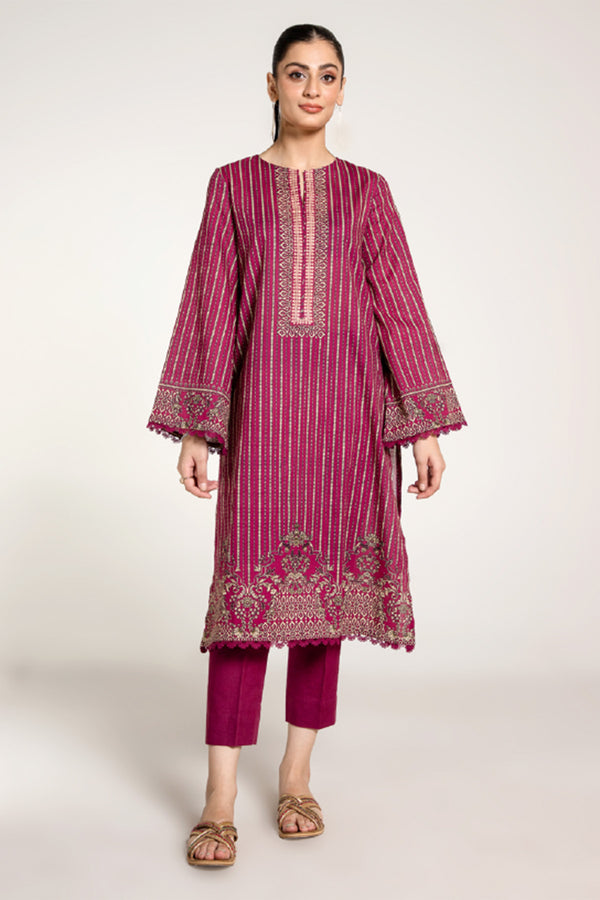 PRINTED SLUB KHADDAR 3 PCS (UNSTITCHED)