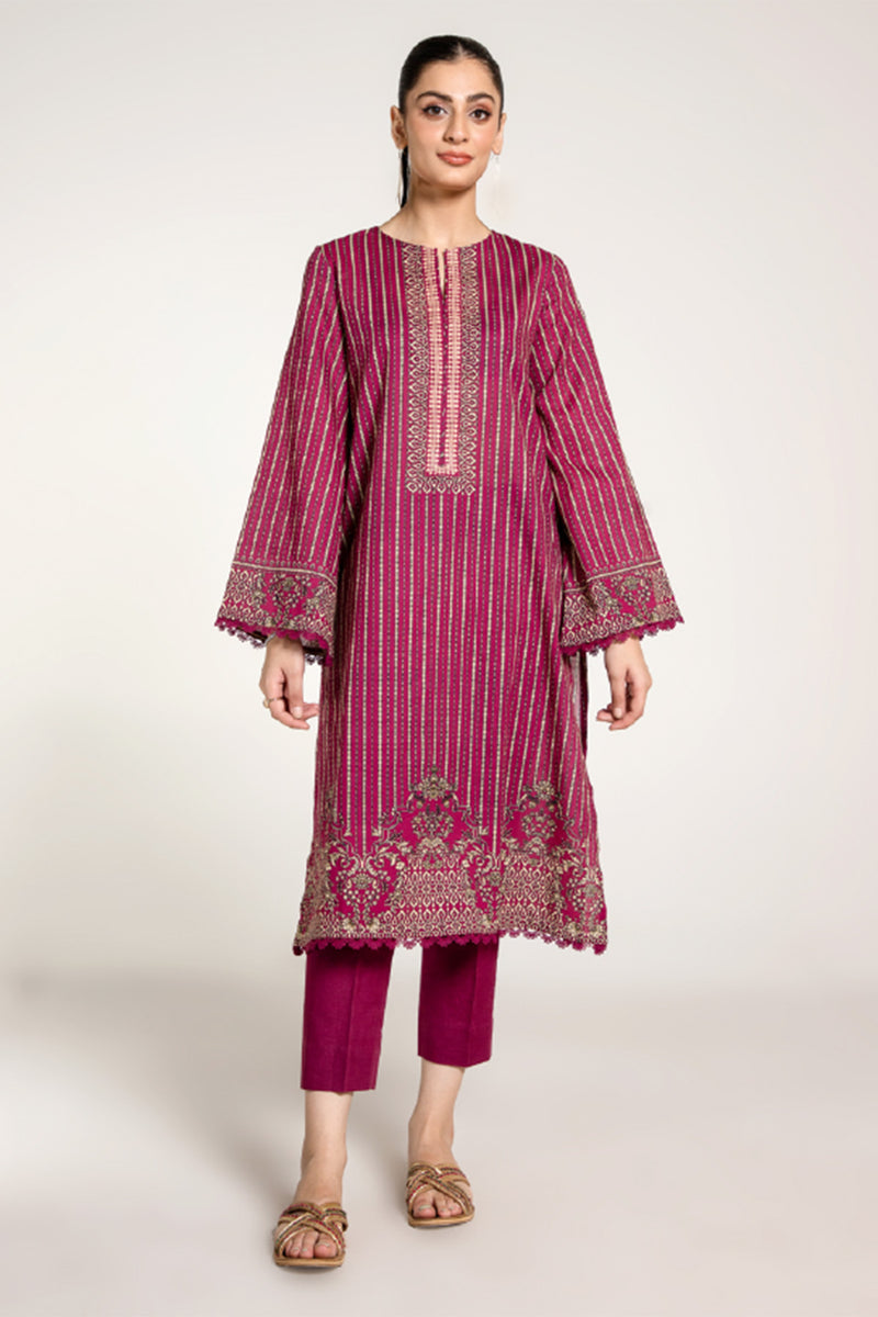 PRINTED SLUB KHADDAR 3 PCS (UNSTITCHED)
