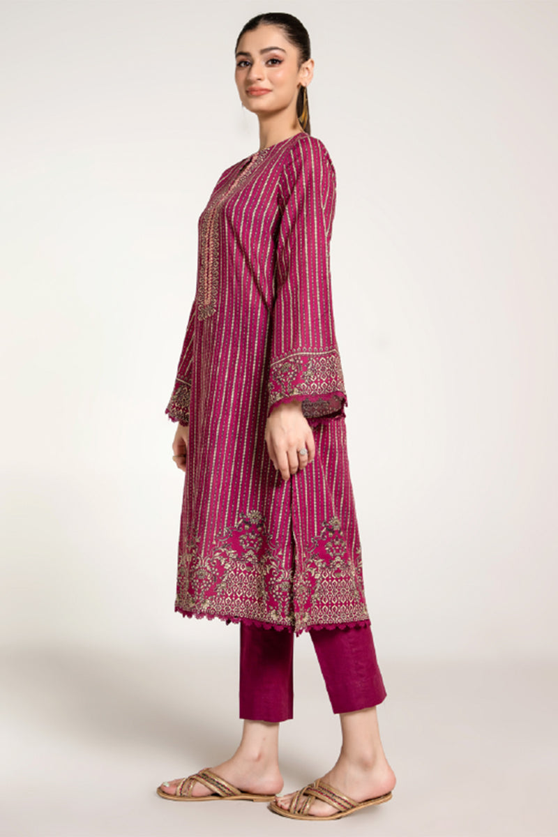 PRINTED SLUB KHADDAR 3 PCS (UNSTITCHED)