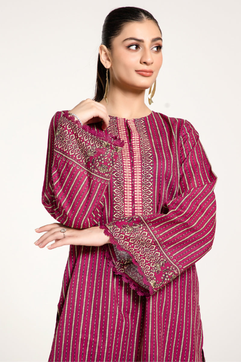 PRINTED SLUB KHADDAR 3 PCS (UNSTITCHED)