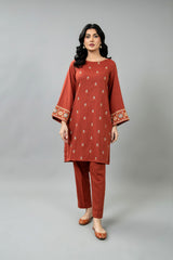 PRET EMBROIDERED COTTON KARANDI 2 PCS