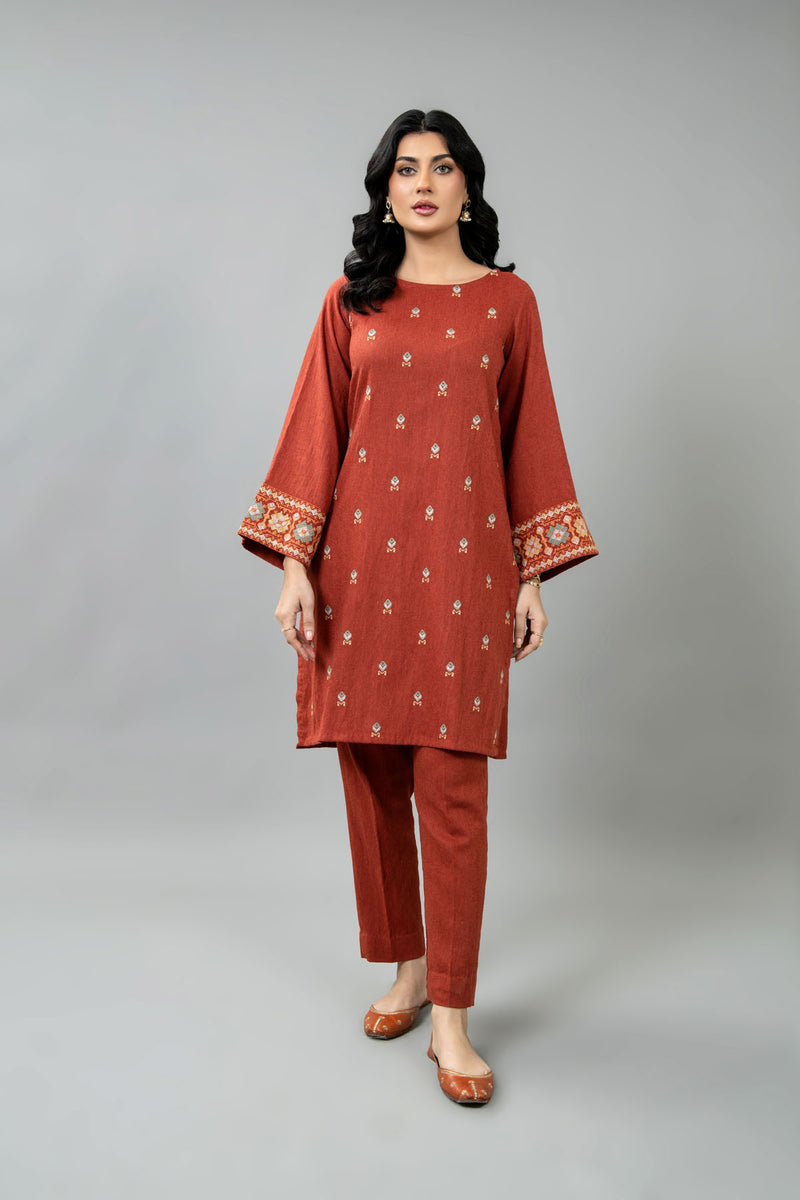 PRET EMBROIDERED COTTON KARANDI 2 PCS
