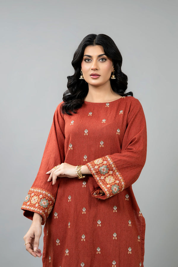 PRET EMBROIDERED COTTON KARANDI 2 PCS