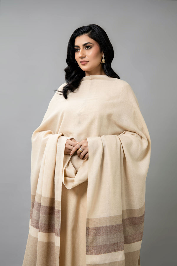 YARN DYED WOOL SHAWL 1 PCS