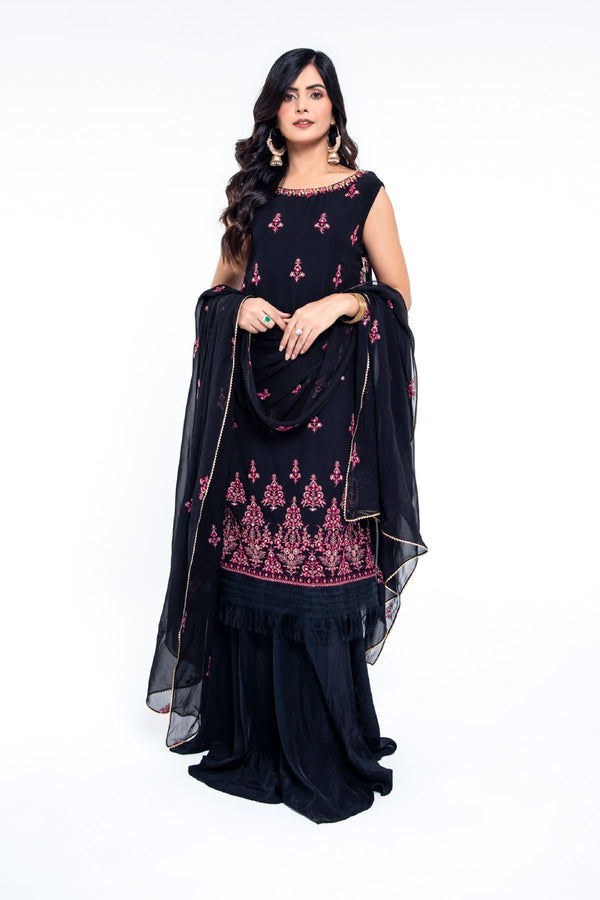 EMBROIDERED & EMBELISHED CHIFFON 2 PCS (UNSTITCHED)
