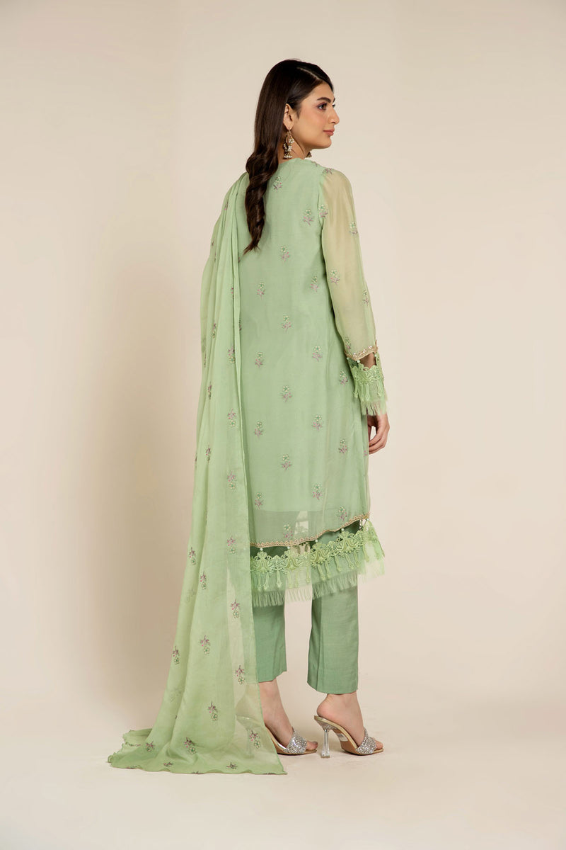 EMBROIDERED CHIFFON 2 PCS (UNSTITCHED)