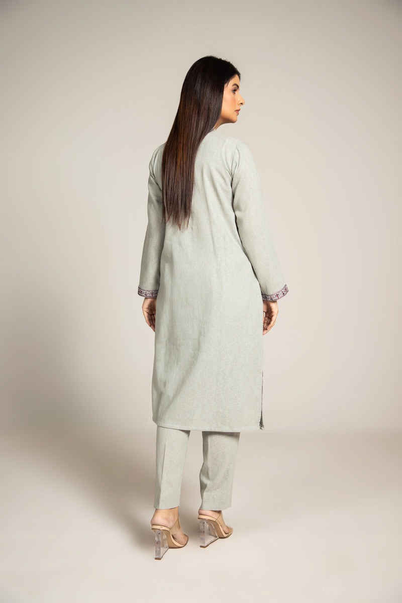 PRET EMBROIDERED COTTON KARANDI  2 PCS