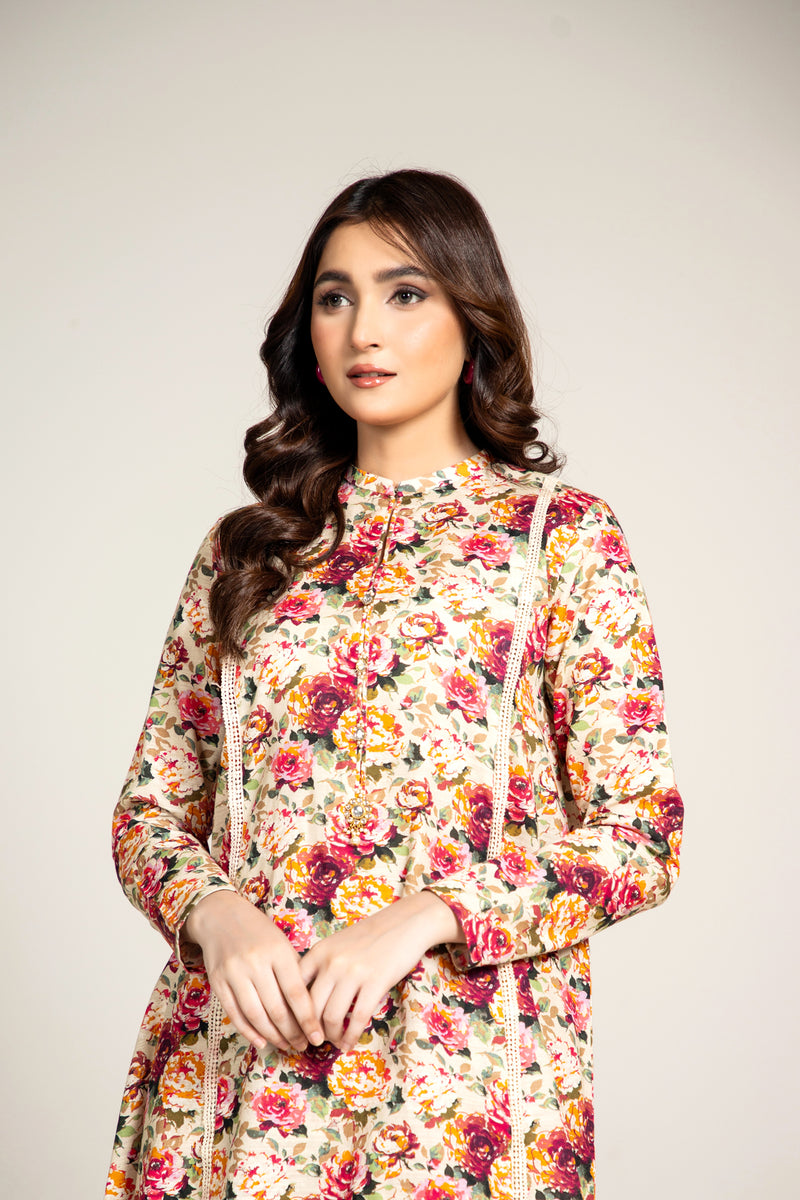 PRINTED SLUB KHADDAR 1 PCS (UNSTITCHED)