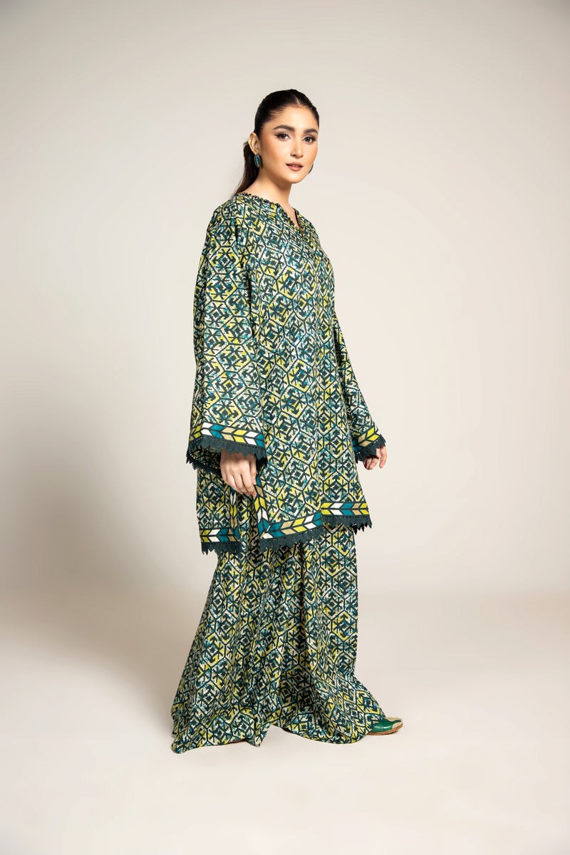 PRINTED SLUB KHADDAR 1 PCS (UNSTITCHED)