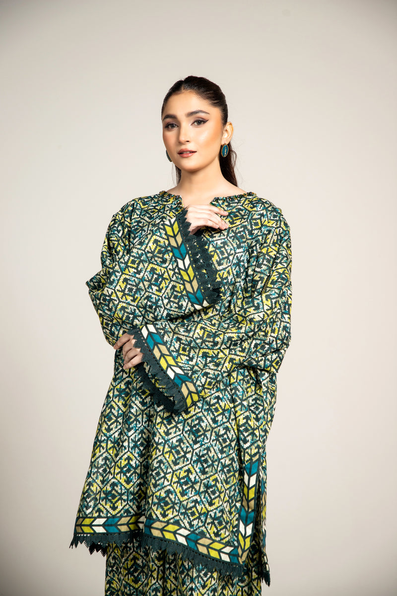PRINTED SLUB KHADDAR 1 PCS (UNSTITCHED)