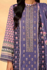 EMBROIDERED & PRINTED LAWN 3 PCS (UNSTITCHED)