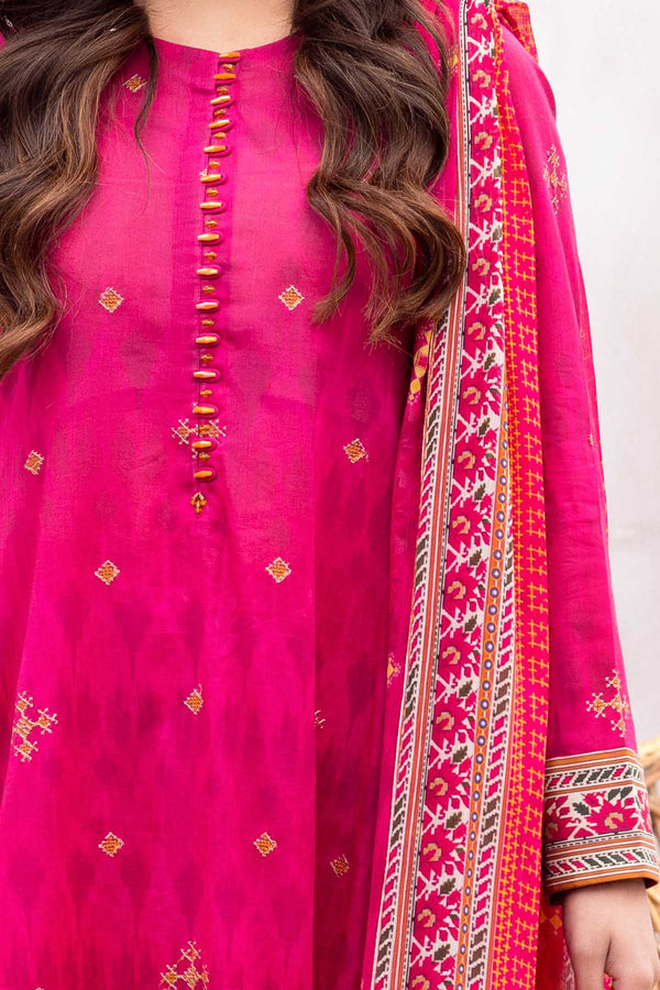 EMBROIDERED & PRINTED LAWN 3 PCS (UNSTITCHED)