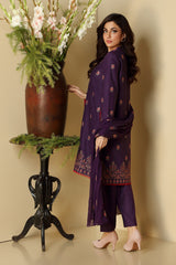 EMBROIDERED COTTON KARANDI 3PCS