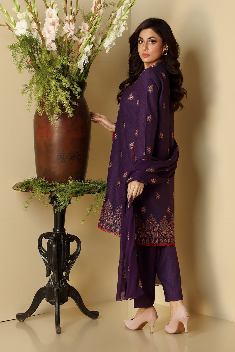 EMBROIDERED COTTON KARANDI 3PCS
