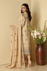 EMBROIDERED COTTON KARANDI 3PCS