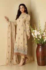 EMBROIDERED COTTON KARANDI 3PCS
