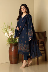 EMBROIDERED COTTON KARANDI 3PCS