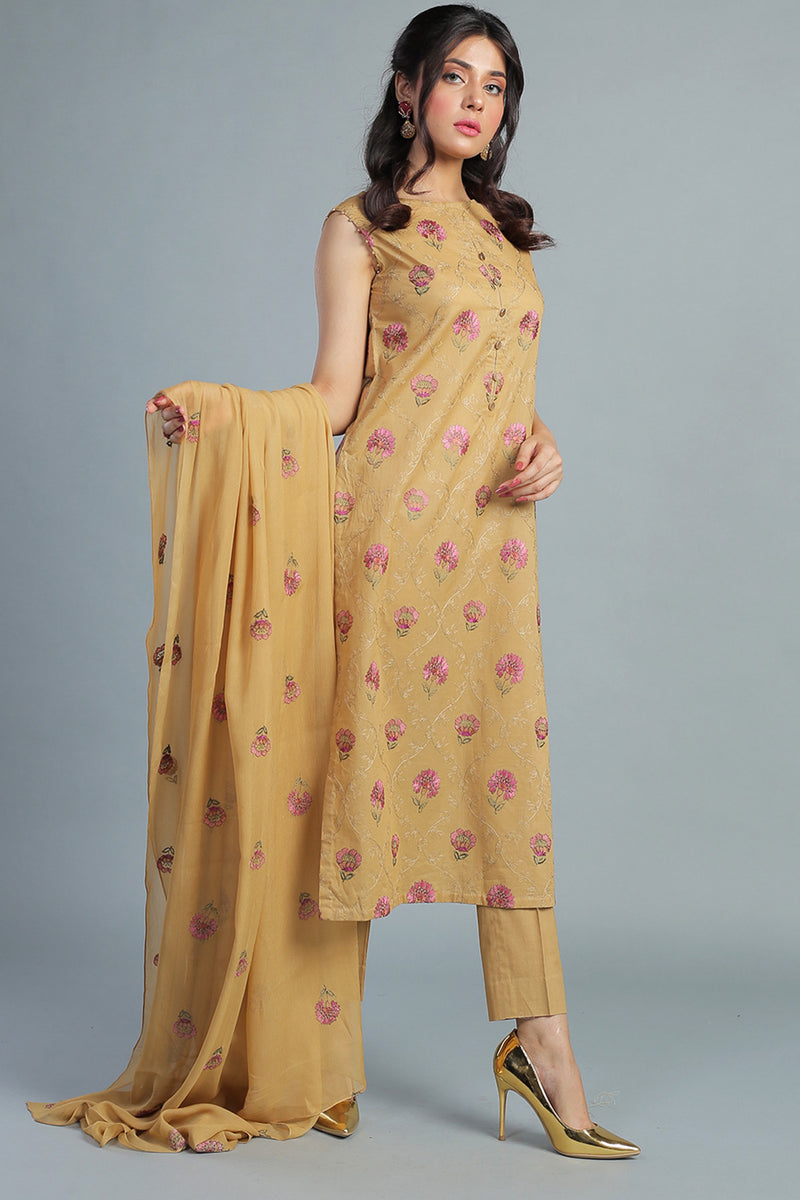 EMBROIDERED LAWN 3 PC SUIT