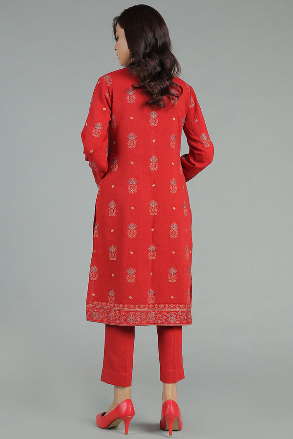 EMBROIDERED COTTON KARANDI 2 PCS (UNSTITCHED)