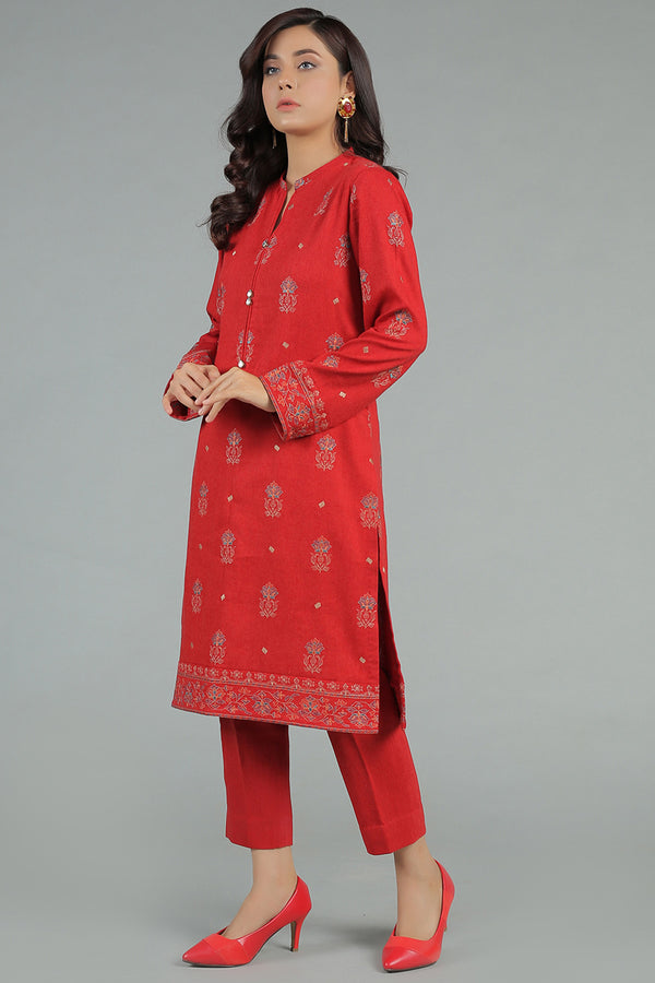 EMBROIDERED COTTON KARANDI 2 PCS (UNSTITCHED)