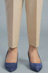 EMBROIDERED CAMBRIC TROUSER
