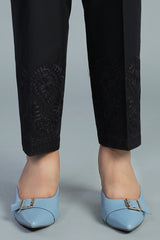EMBROIDERED CAMBRIC TROUSER