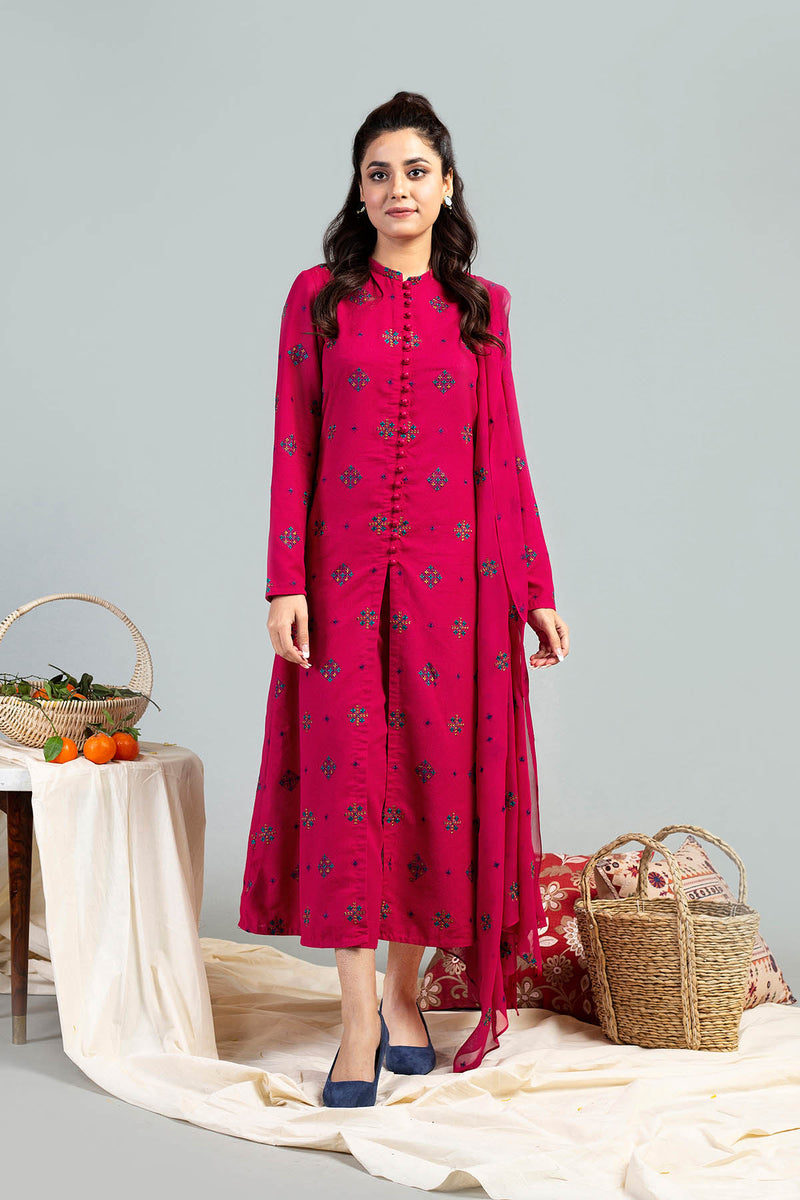 EMBROIDERED KARANDI LAWN 3 PCS