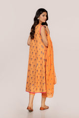 EMBROIDERED  KARANDI LAWN 3PCS