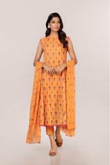 EMBROIDERED  KARANDI LAWN 3PCS