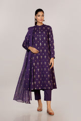 EMBROIDERED  KARANDI LAWN 3PCS