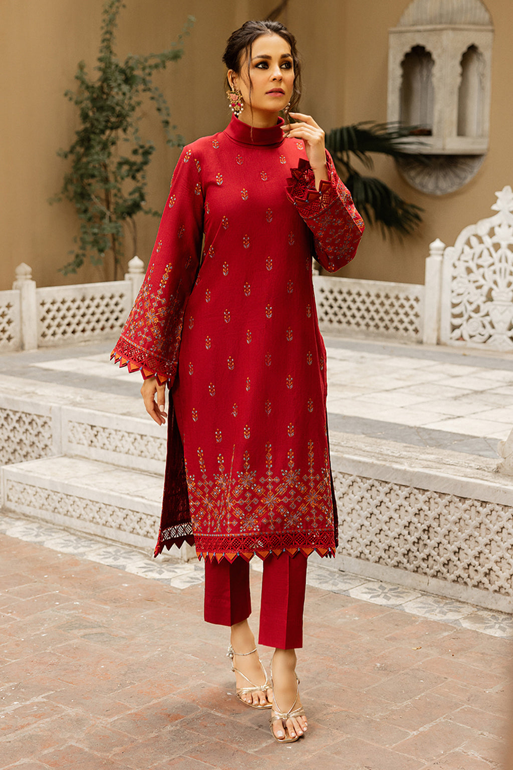 EMBROIDERED KHADDAR 2PCS, Winter Collection 21