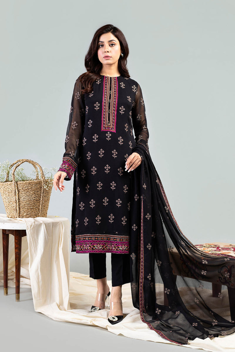 EMBROIDERED CHIFFON 2 PCS