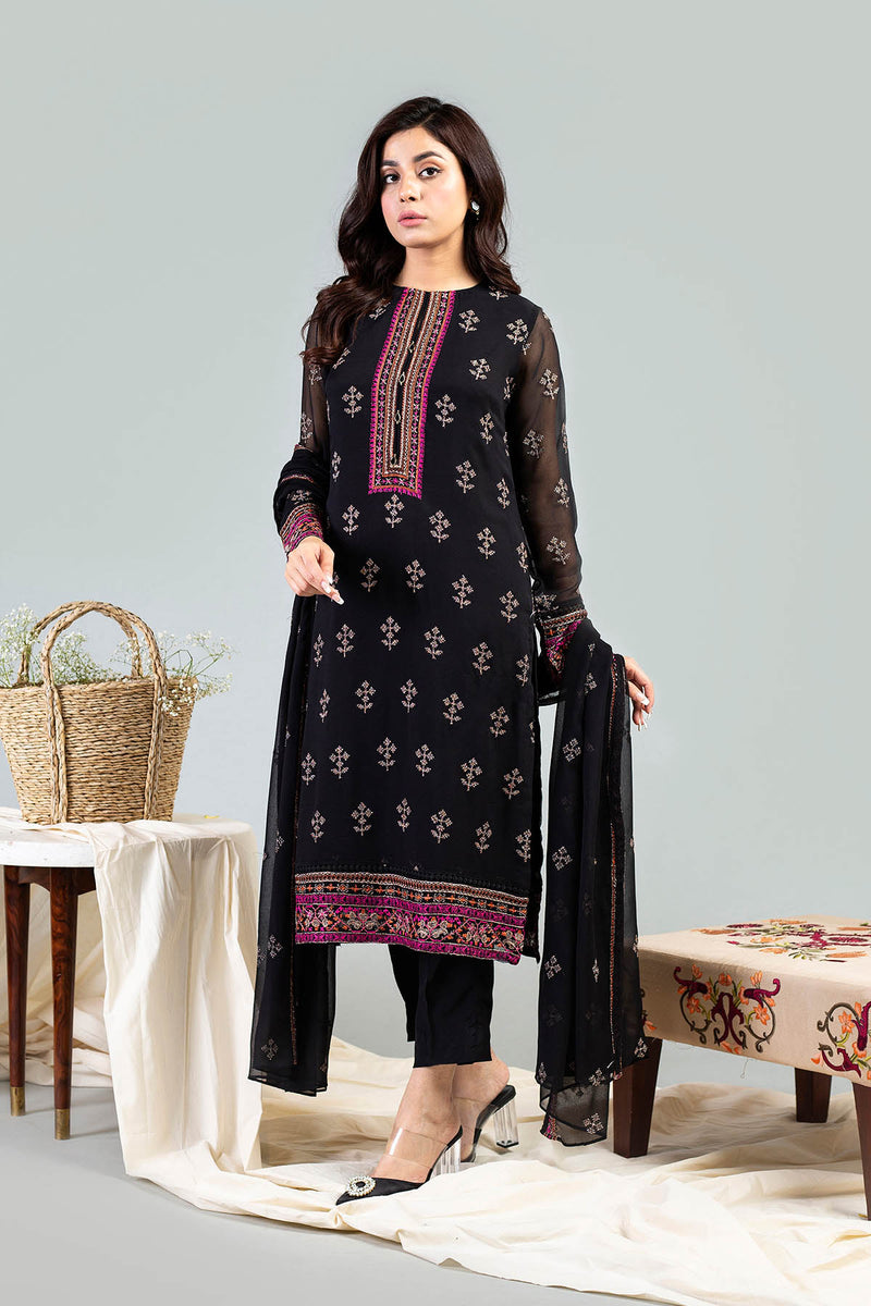 EMBROIDERED CHIFFON 2 PCS