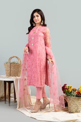 EMBROIDERED POLYESTER NET