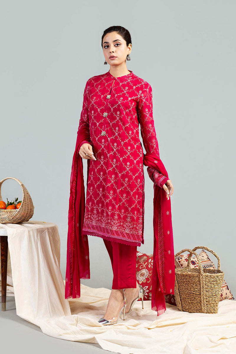EMBROIDERED CHIFFON 2 PCS