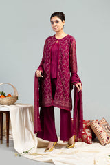 EMBROIDERED CHIFFON 2 PCS
