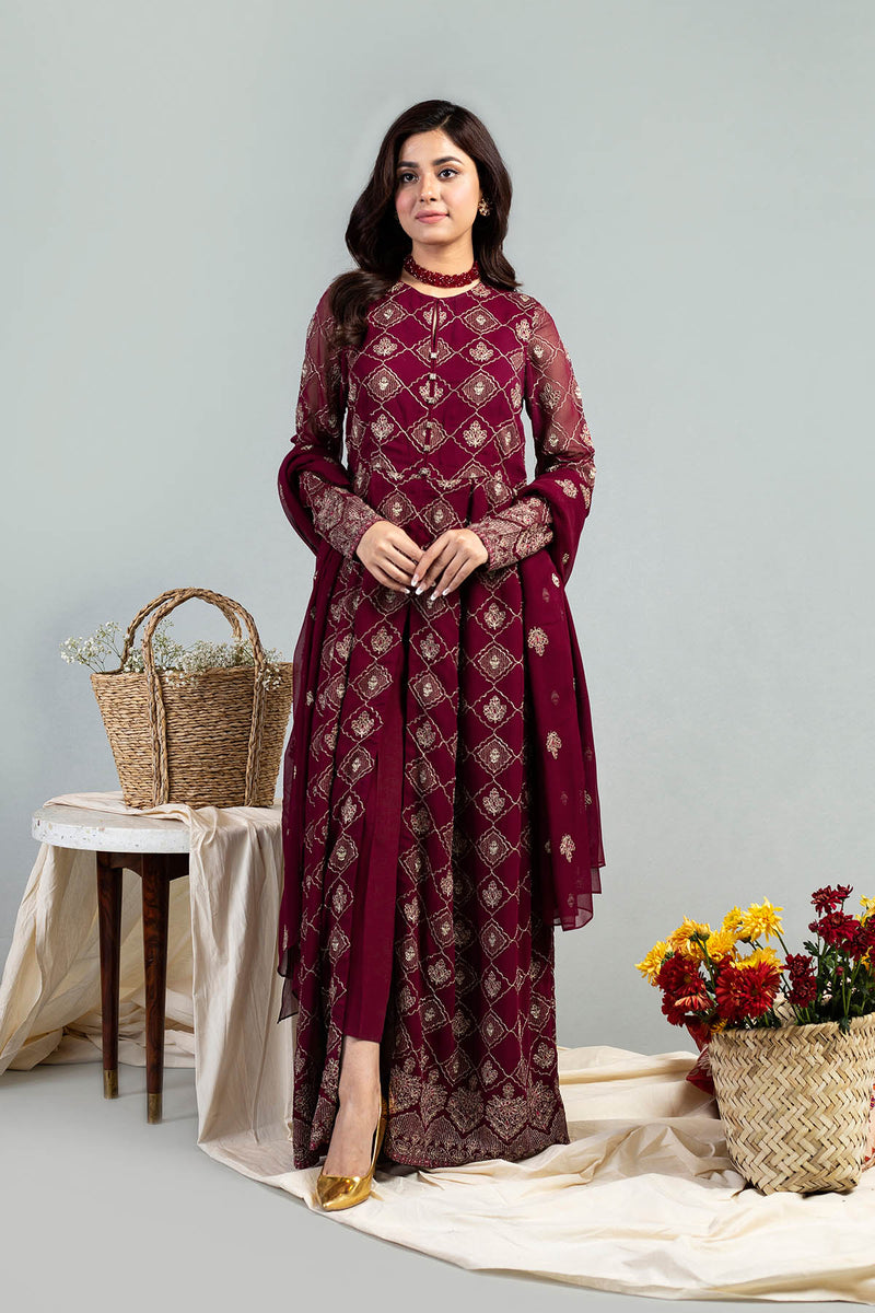 EMBROIDERED CHIFFON 2 PCS