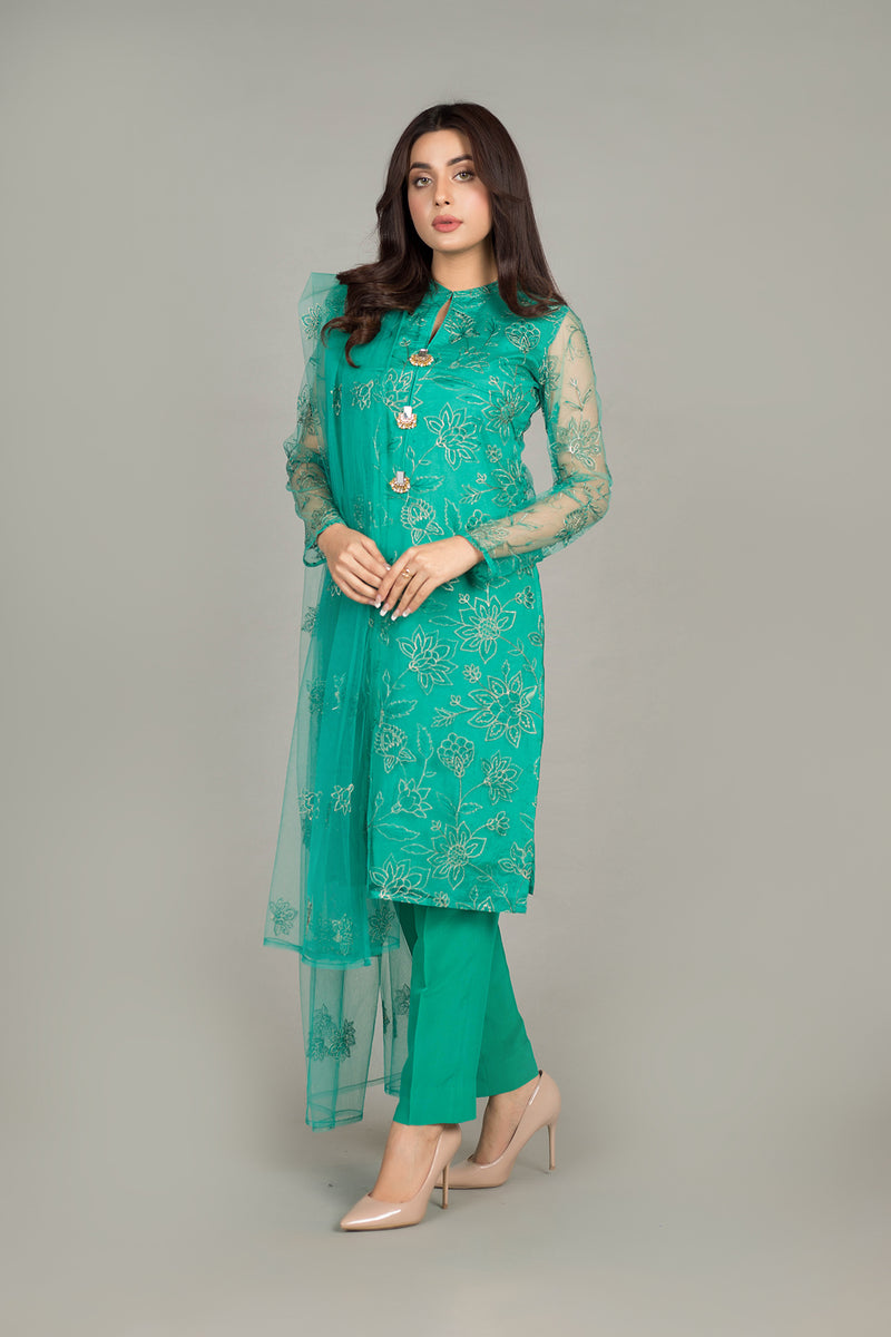 EMBROIDERED POLYESTER NET