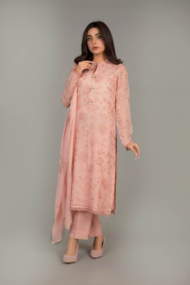 EMBROIDERED CHIFFON 2 PCS