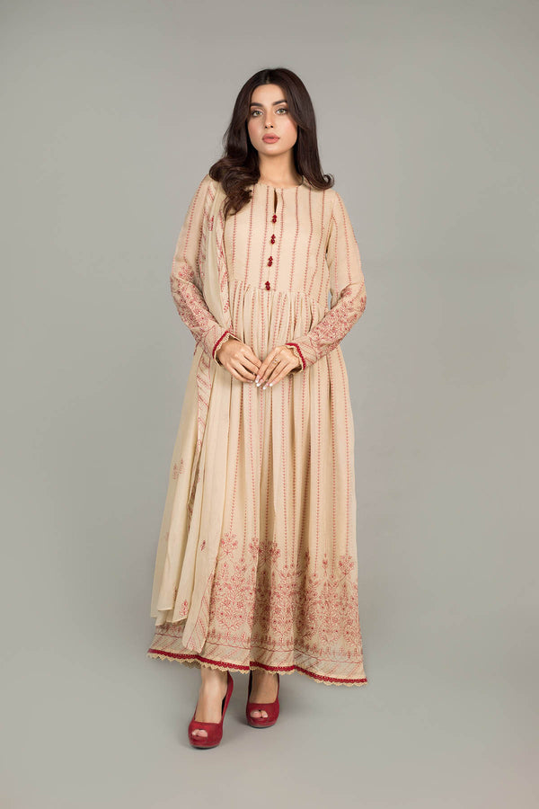 EMBROIDERED CHIFFON 2 PCS