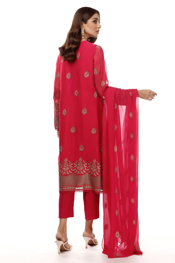 EMBROIDERED  CHIFFON 2 PCS