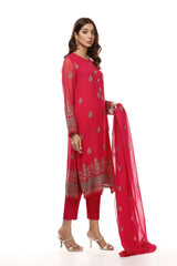 EMBROIDERED  CHIFFON 2 PCS