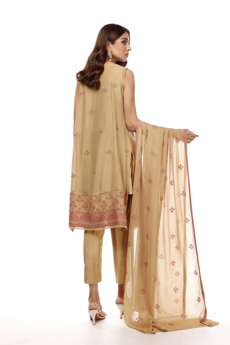 EMBROIDERED  CHIFFON 2 PCS