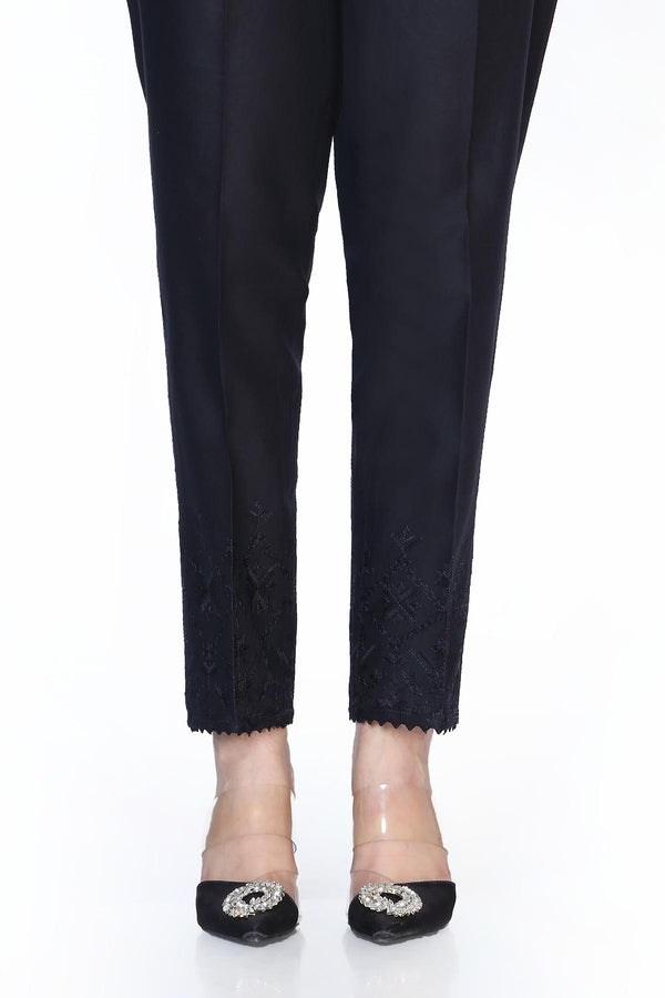 EMBROIDERED CAMBRIC TROUSER